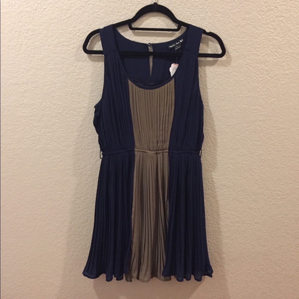 Navy/Green Dress